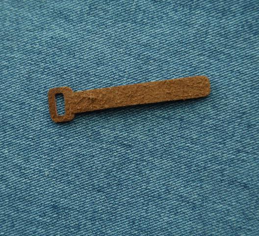 brown real leather slider with custom logo