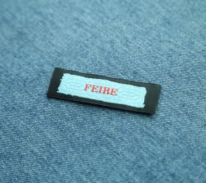 Custom Etiquette Kids Clothing Gwehyddu Label