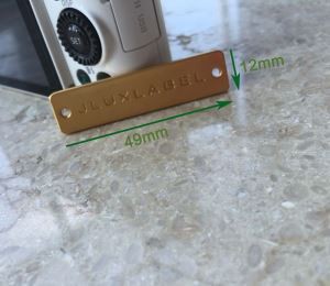 Tag Bag Stampio Engrafiedig wedi'i Gywasgu wedi'i Customized