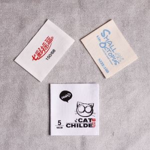 Label dillad argraffu Logo personol