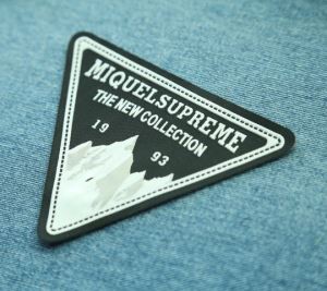 Patch wedi'i wehyddu Jacquard Siâp Triongl Vogue