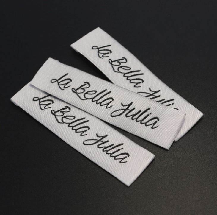 Factory Price Custom Woven Label cheap price brand custom t-shirt collar labels woven label tag