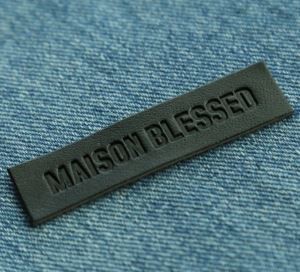 Custom Texture Leather Brand Label