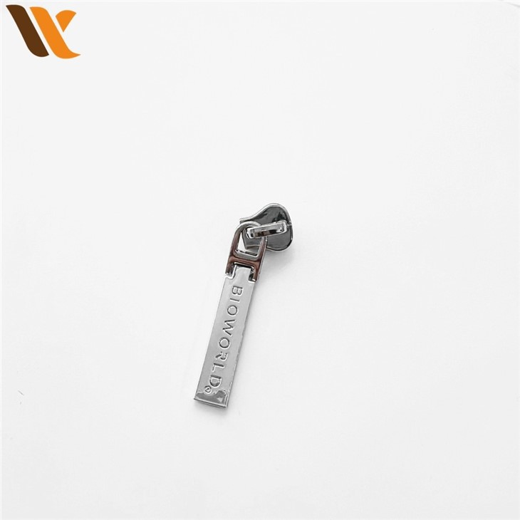 Own Brand Name Logo Metal Zipper Puller 3