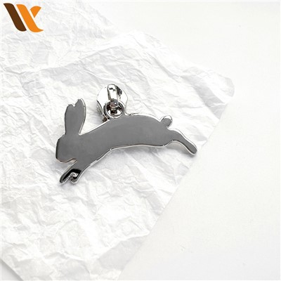Customized Rhedeg siâp cwningen Zipper Puller